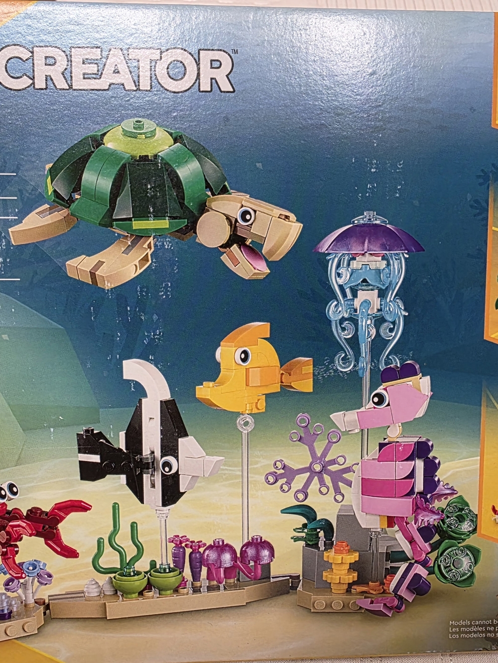 Lego Creator Ocean Friends Set - Green, Yellow, Pink, Purple, Black, Tan